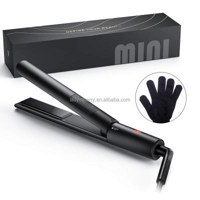 China Commercial Ceramic Mini Hair Flat Iron Smart Tourmaline Hair Straightener Travel And Party Use for sale