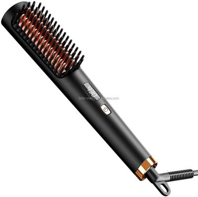 China Electric Hair Straightener Brush Electric Hair Straightener Brush Electric Hair Straightener Beard Brush for sale