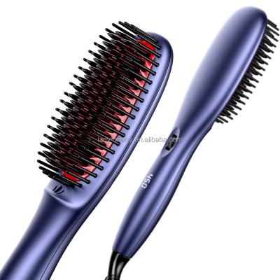 China 2 ionic in 1 ionic hair straightening brush for sale