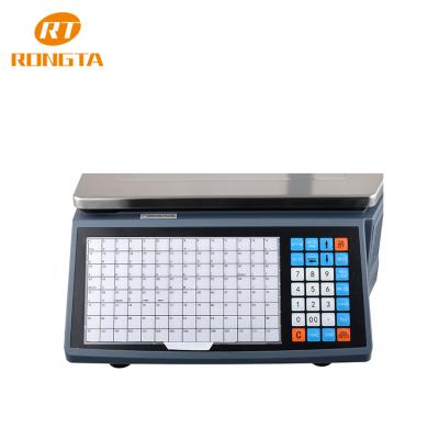 China Rongta Barcode Label Scale RSL1000 for Supermarket Weighting and Price Calculation Width: 30~60mm à venda