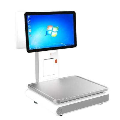 China Rongta Aurora Y1 Supermarket PC Scale with Dual Touch Screen Safe Capacity: 120% Normal Weighing Range for sale