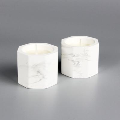 China Custom Christmas Decoration Cabdle Gypsum Cup Soy Scented Wax Scented Candle for sale