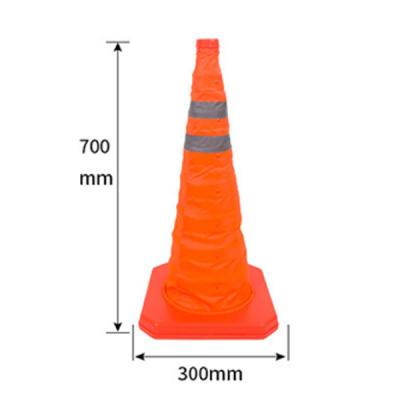 China Reflective Folding Road Barricade 45cm Traffic Cone for sale