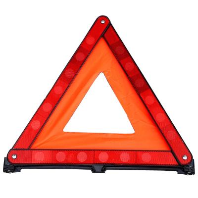 China Car Safety Road Sign Triangle Traffic Sign Post Elevated Reflective Warning Triangle for sale