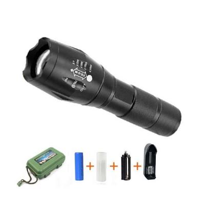 China Self-defense LED Rechargeable Bottom Mount Torch T6 Tactical Flashlight for sale