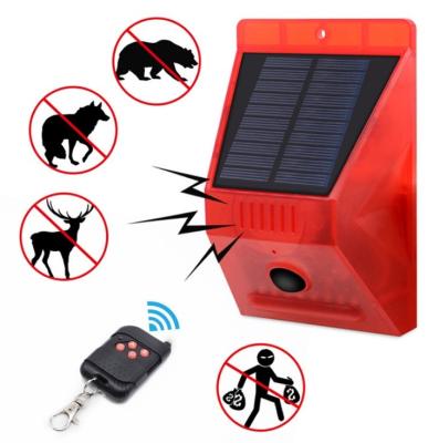 China Solar Instant Outdoor Waterproof Multifunction Tamper Alarm LED Drive Alarm Lamp Light for sale