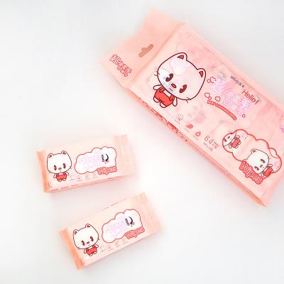 China Free Sample Cleaning Small Mini Package 8pcs Baby Wipes Pocket Organic Baby Wipes Biodegradable Te koop