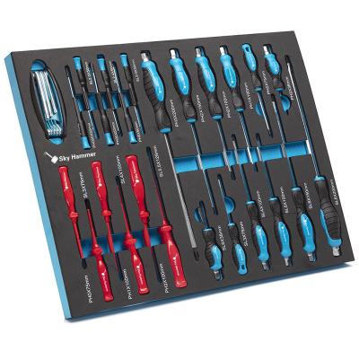 China Tightening or removing the screw; Hot Sale 25pcs Corrosion Resistant Phillips Screwdrivers Bi-colors Phillips Screwdriver Set Car Repairingand Goods for sale