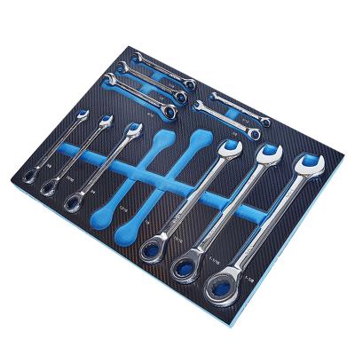 China Household Tool Kit 13 Pcs Combination Wrench Mechanic Tools Dual Wrench Precision Bi-Directional Combination Wrench for sale