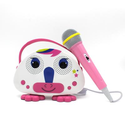 China toys 2020 Portable Handheld Karaoke Machine kids microphone musical toy Wireless Singing Machine with Microphone for Kids for sale