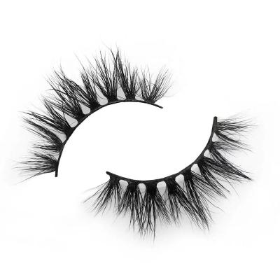 China Wholesale Natural Double 3D False Eyelashes Natural Soft Russian Mink Silk Eyelashes Volume Natural Eyelashes Premium Synthetic False Lashes Manufacturer for sale