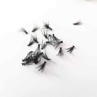 China Natural Soft Eyelash 500 Pcs High Quality Bulk 10D 20D Pre Made Volume Fans Eyelashes Heat Bond Fans Premade Eyelash Extension for sale