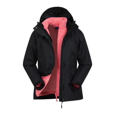 China Brand Breathable Custom Women 3 In 1 Jacket With Hooded Fleece Jacket Lightweight Waterproof Anorak Coat for sale