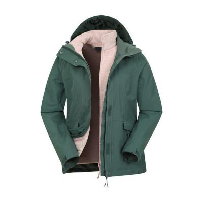 China Breathable High End Outdoor Raincoats 3 In 1 Hooded Jacket Anorak Jacket Increasing Womens Breathable Jacket for sale