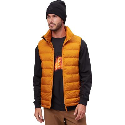 China Breathable High Quality Custom Logo Men Plus Size Winter Jacket Zipper Lightweight Padded Insulated Puffy Duty Vest for sale