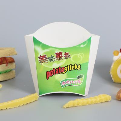 China Disposable Custom Fries Take Away Cheap Hot Sale Bulk To Go Container Vented Deli Korea French Fries Food Paper Packaging Box for sale