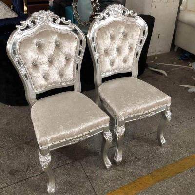 China Luxury; Antiquity ; 2019 European Nail Salon Furniture Chair Used Nail Technician Cheap Velvet Manicure Chair for sale