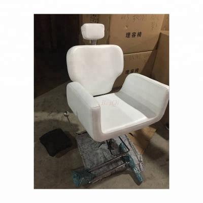 China Barber Chair White Elegant Special Design Barber Salon Chair Hair Cutting Chair For Hydraulic Styling Base for sale