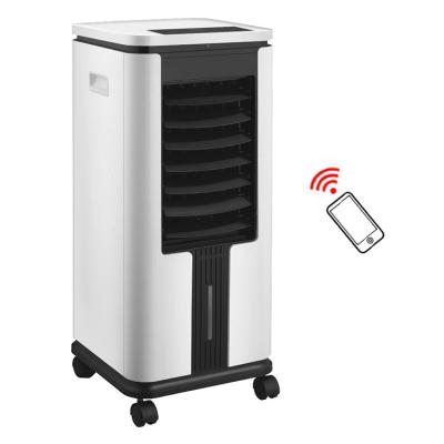 China Low Noise Anion Remote Control Portable Evaporative Refillable Floor Standing Water Air Cooler 7L For Home for sale