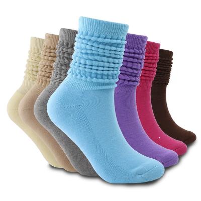 China Hot-selling heavy funny women sporty cotton slouch warm winter slouchy socks knee socks for sale