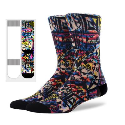 China 2020 new brand fashion casual men's socks quality sporty men's socks colorful men's socks sublimated socks custom for sale