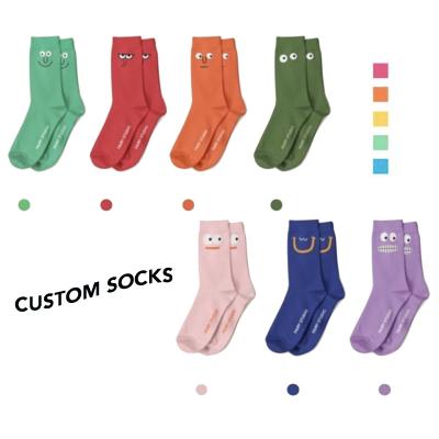 China Custom Wholesale Breathable Socks Cheap Breathable Single Week Logo Mens Crew Socks for sale