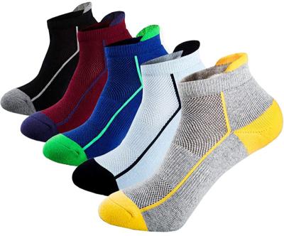 China Low cut cotton Mesh Cushioned Running Ventilation Sports Tab Socks of sporty men's ankle sports socks for sale