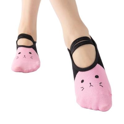 China Breathable No Exposure Womens Colored Pilates Animal Socks Women Athletic Socks Anti Slip 2020 for sale