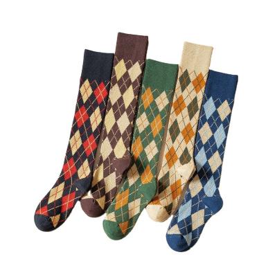 China Wholesale Fashion Sporty Women Stocking Cotton Knee High Socks Long Ladies Socks For Women for sale