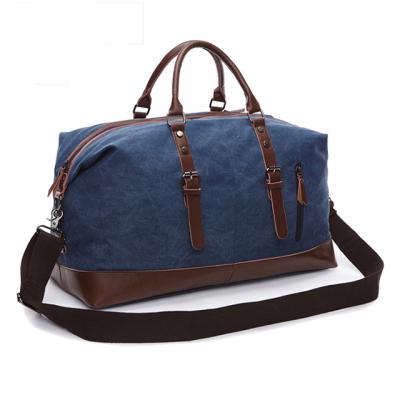 China Duffel Bags To Travel Heavy Duty Men Retro Canvas Empty Duffel Bag Wholesale High Quality Outdoor Canvas Duffel Bags for sale