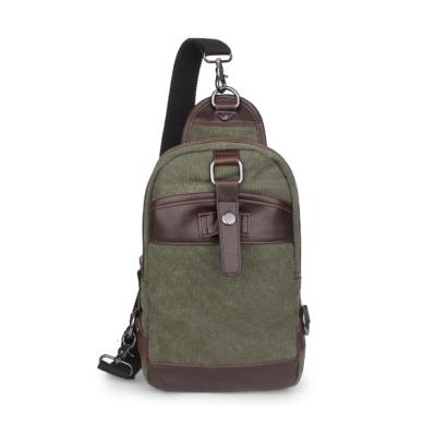 China Eco-friendly cost-effective canvas increasing sling chest bag leisure shoulder backpack sport cross body bag for sale