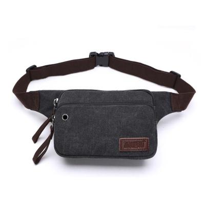 China Outdoor Sports Travel Increasing Camping Motorcycle Durable Side Travel Waist Pack Canvas Waist Bag Outdoor Backpacking Functional Pocket Men for sale