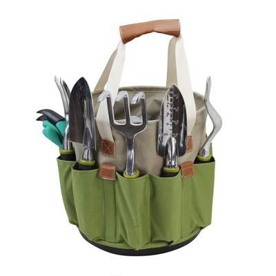 China Multifuction Tool Bag Custom Foldable Storage Bag Set Outdoor Round Garden Tool Kit Garden Tool Bag for sale