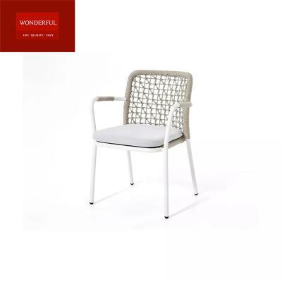 China Modern (Height)Adjustable Waterproof Outdoor Furniture Luxury Rattan Dining Chairs for sale