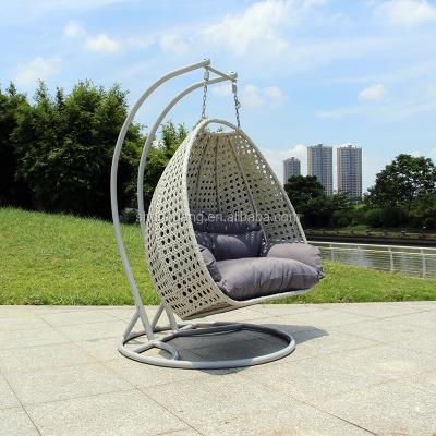 China Leisure Style High Quality Hotel Furniture Double Hanging Durable Swing Chair for sale