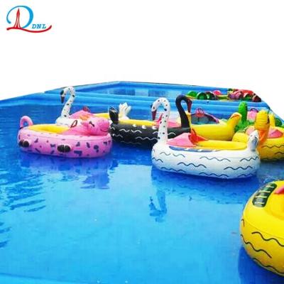 China 5-6 Hours Cartoon Design Electric Water Bumper Boat Amusement Outdoor Water Park High Quality Entertainment Inflatable Bumper for sale