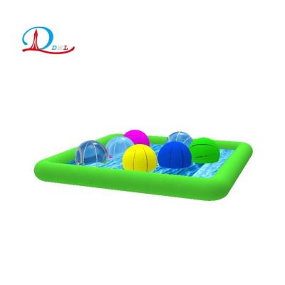 China Outdoor Entertainment Customized Outdoor Amusement Park Centers Over Ground Sand Inflatable Pool Inflatable Water Pool for sale