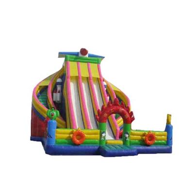 China PVC Fashion Bouncy Castle Air Slide Big For Outdoor Playground for sale