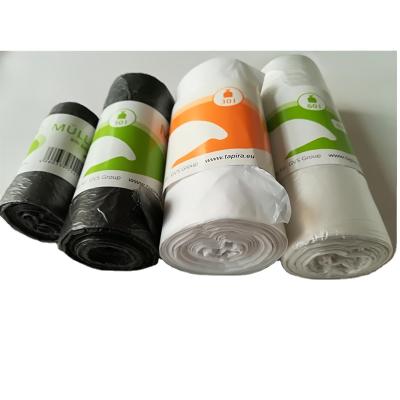 China Custom Biodegradable PLA PBAT Cornstarch Bag Compostabel Biodegradable Waste Bag On Roll Plastic Waste Bag for sale