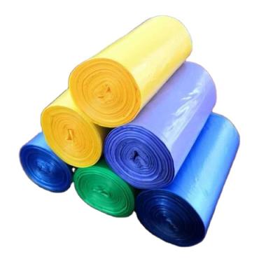 China Disposable Hot Sale Star Seal Wholesale Garbage Bag Flat Open Garbage Bag On Roll for sale