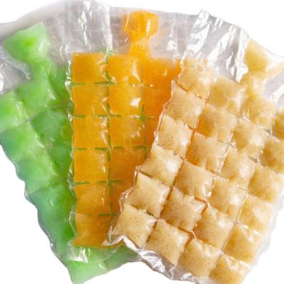 China LDPE Disposable Disposable Plastic Ice Cube Bag Freezer Bag Packaging Clear Bag for sale