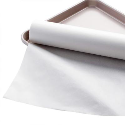 China Disposable White Disposable Butter Parchment BBQ Food Silicon Baking Paper Bag Making Jumbo Bake Roll for sale