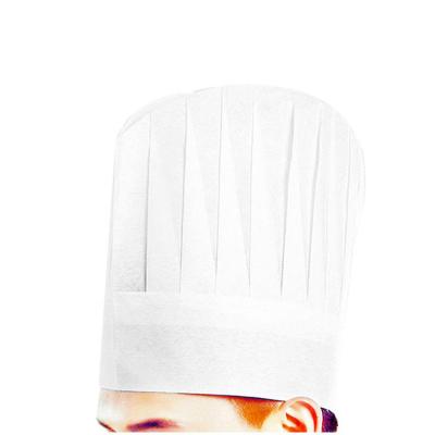 China Biodegradable Food Industry Use Lady Adult Women's Large Nonwoven Chef Hat 7inches for sale