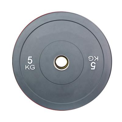 China Universal Customized Fitness Standard Bumper Color Barbell Rubber Weight Plate for sale