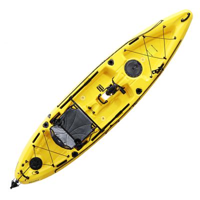 China High Level Single Kayak Propeller Type New Fishing Kayak Canoe With Pedal For Relax for sale