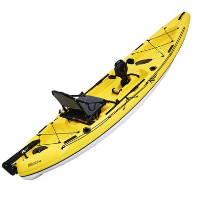 China Simple Canadian Kayak Good Stability Design Hands Free Kayak Fishing Canoe for sale