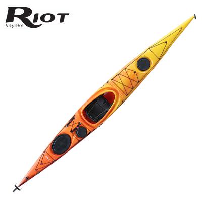 China Plastic Single Seat Kayak Canoe Rotational Molding Professional Cross-Country Touring Kayak for sale