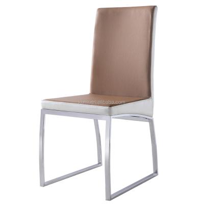 China Modern Modern Metal Legs Frame Dining Chair Stainless Steel For Wholesale Cheap Dining Chair for sale