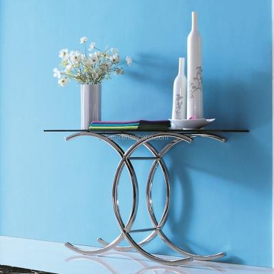 China modern modern glass top console table for living room design side table luxury living room for entry table for sale