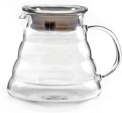 China Sustainable Clear 600ml Coffee Server , Standard Glass Coffee Carafe , Coffee Pot for sale